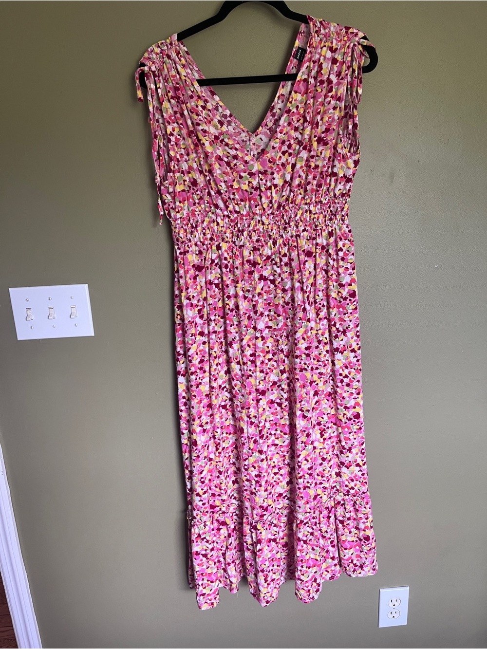 Pink Multicolor Floral Sundress